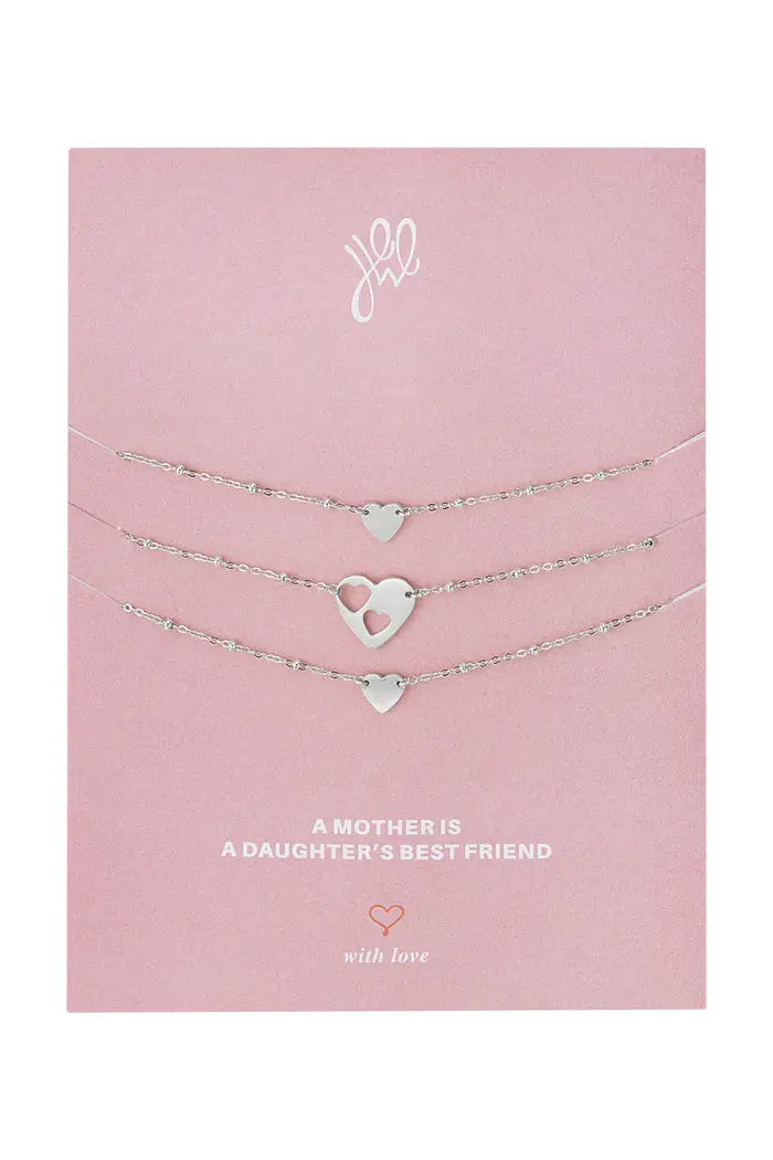 SET OF 3 BRACELETS SILVER