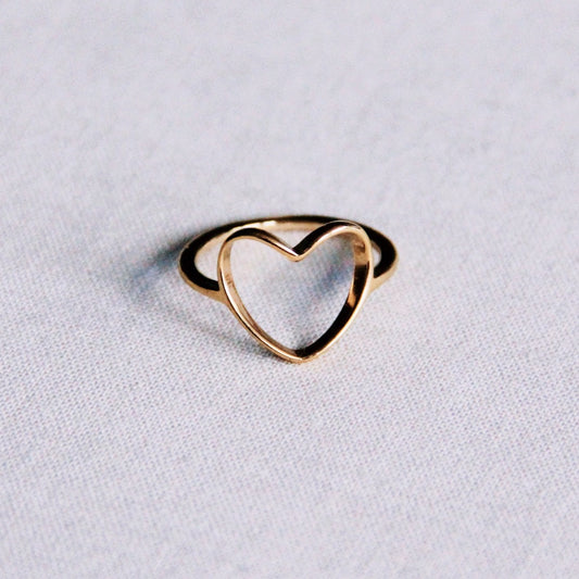 RING WITH OPEN HEART