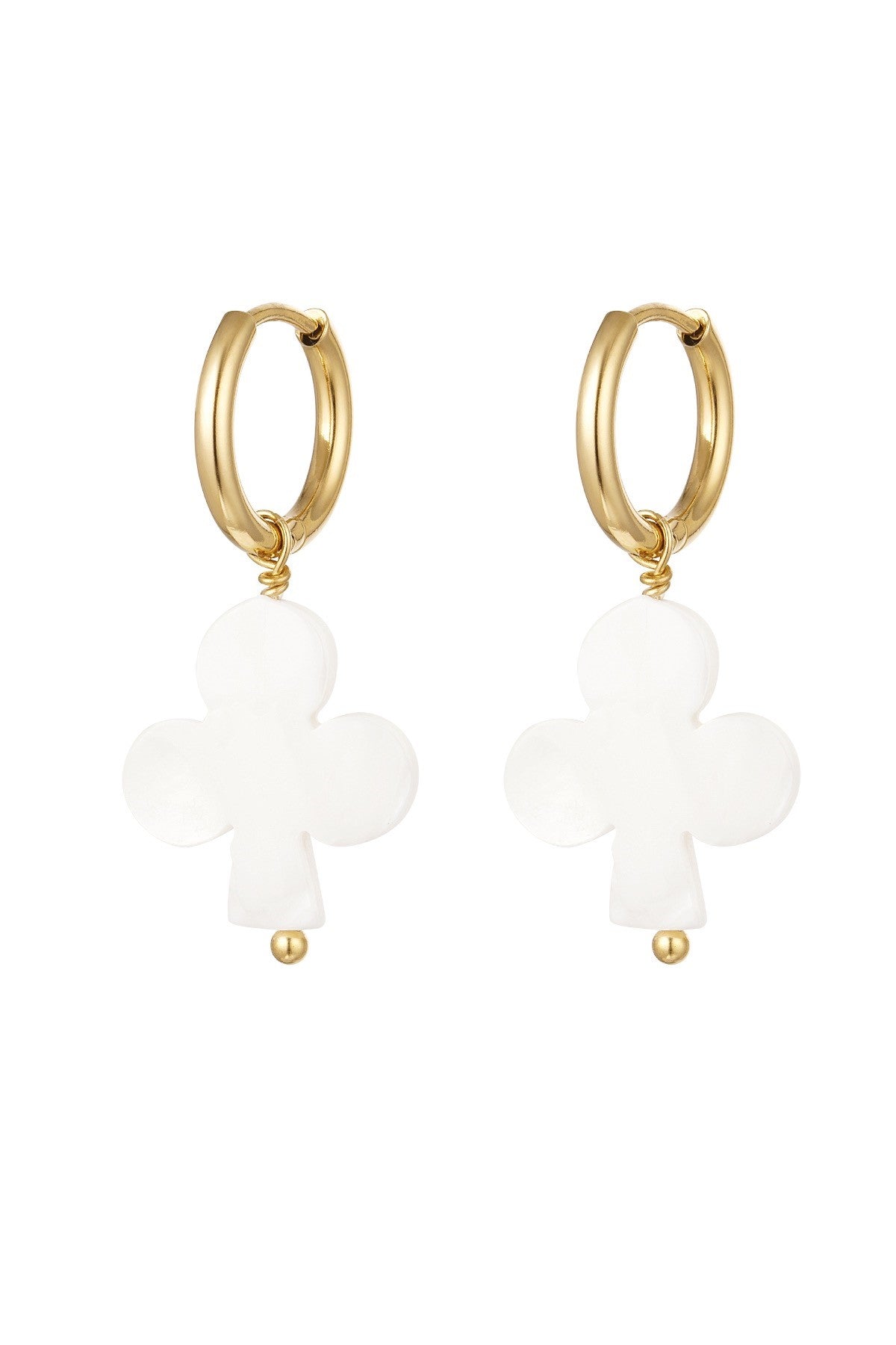 EARRINGS SEASHELL CLOVER